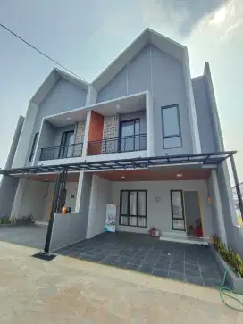 Rumah Skandinavia modern, tanpa DP dekat tol sawangan & limo