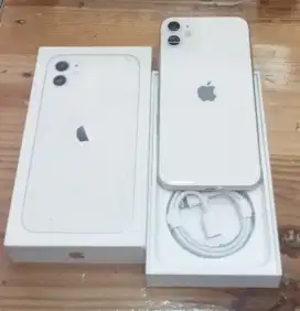 Hp second iphone 11 64gb putih ibox fullset