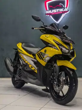 Perfect Condition!!Yamaha Aerox 155cc 2018 Yellow Plat Jatim-Mustika