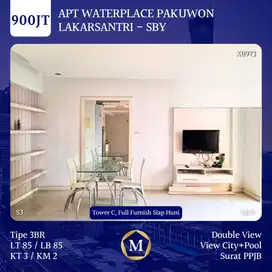 Apartemen 3BR Furnished Waterplace Tower C Pakuwon Mall Surabaya Barat