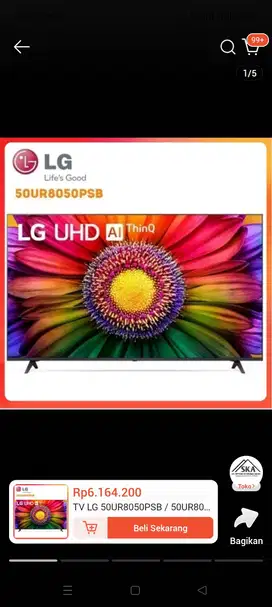 LG LED TV SMART 50UR8050P