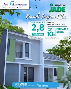 Rumah 1lt Jaya imperial park minimalis modern dekat Tol