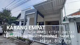 Butuh cepat laku jual Rumah karang empat Minimalis Furnish siap huni