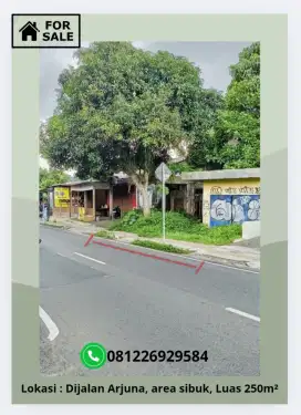 DIJUAL TANAH STRATEGIS DIJALAN ARJUNA SALATIGA