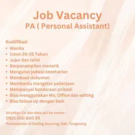 Personal Assistant di Gading Serpong