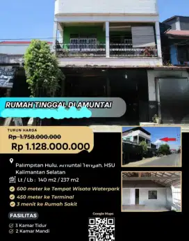 Dijual Rumah Palimpitan Hulu Amuntai Tengah Kalimantan Selatan