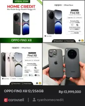 Promo cicilan oppo find x8 cukup ktp