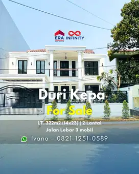 Jual Rumah Baru Modern Duri Kepa Jalan Lebar 3 Mobil