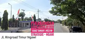 DIJUAL Tanah LD 30 mtr, NGAWI Ring road Timur, Strategis