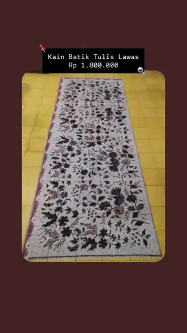 Kain Batik Tulis Lawas