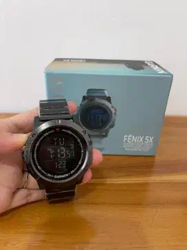 Jam tangan pria garmin fenix 5 x kondisi baru