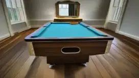 Pool Table billiard biliard 8ft 8feet Tanpa Koin full set perlengkapan