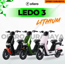 E-BIKE SEPEDA LISTRIK OFERO TIPE LEDO 3LIT || SPEED 38KM/H POWER 500W