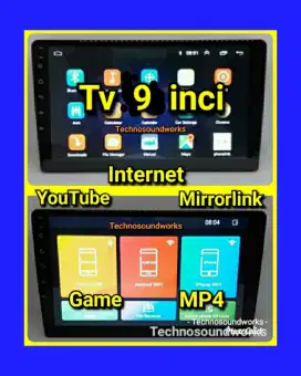 Asli Ram 2 Android Fortuner TV 9 inch + Konek Audio 3 way