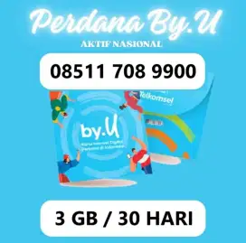 Perdana Hoki by.U Nomor Perdana Cantik 9900 byu Telkomsel by u