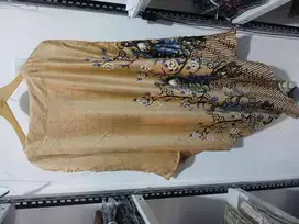 Kaftan wanita bahan satin silk premium