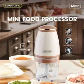 Lunalife Mini Food Processor MFP7 / Chopper Blender Daging Luna Life K