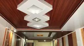 Plafon PVC mewah Terpasang berikut bahan