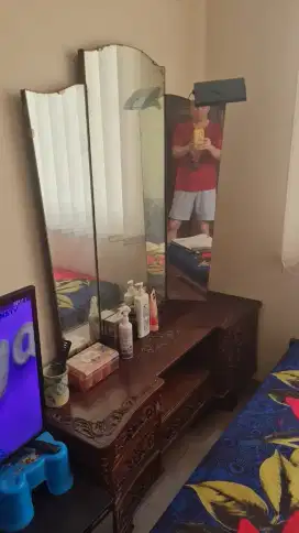 Meja rias kayu jati