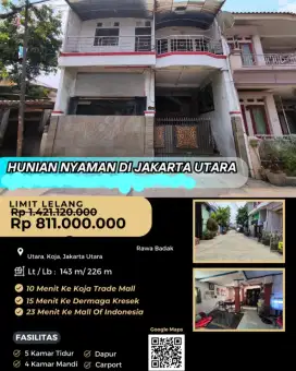 Dijual Rumah Siap Huni Rawa Badak Utara Koja