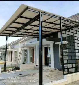 Pasang kenopi atap alderon