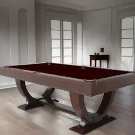 Billiard biliar bilyar 7ft 7feet kayu jati solid komplit perlengkapan