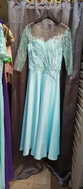 Dress Glitter biru