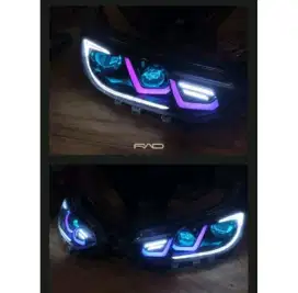 Custom headlamp lampu depan semua jenis mobil