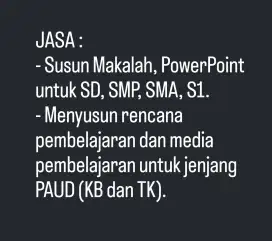 Jasa Susun Makalah PowerPoint