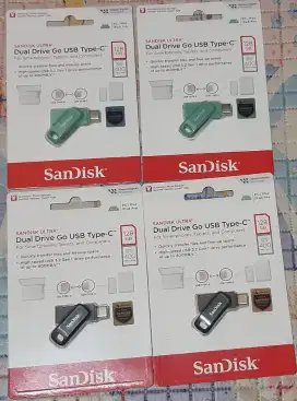 Flashdisk Sandisk dual Drive USB C 128gb Original