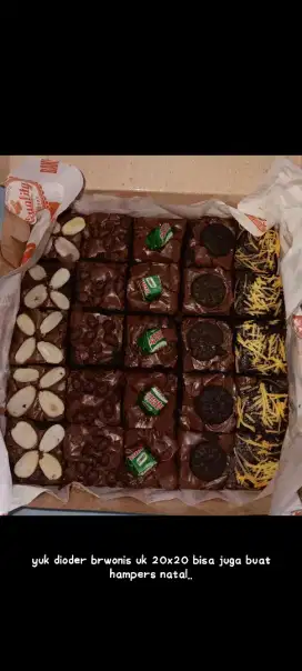 Brownies Coklat ukuran 20x20