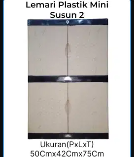 Lemari Plastik Mini Susun 2