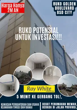 Dijual Ruko Bsd City, Peluang besar Investasi, lokasi dekat perumahan