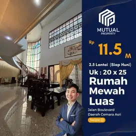 DI JUAL RUMAH LUAS MEWAH KOMPLEK CEMARA ASRI