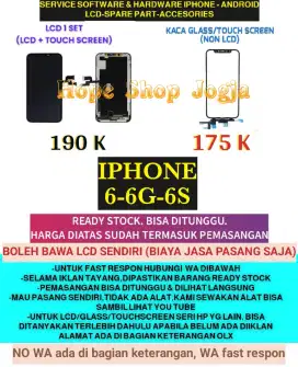 Service Iphone/Ganti Touchscreen-Baterai-LCD Iphone 6/6G/6S