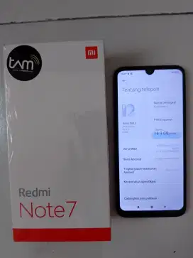 Redmi note 7 4/64 + box kondisi normal bagus