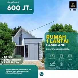 Rumah Siap Huni Cantik Modern Dekat Stasiun