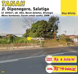 Dijual Tanah Jl. Diponegoro, Salatiga