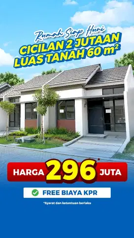 ptr/Rumah di legok free ppn 100% siap huni