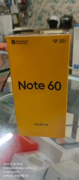 Realme Note 60 6+6/128gb BARU garansi resmi 1th bisa TT atau Kredit