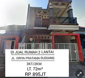 RUMAH Cantik 2 Lt. Siap huni Griya Pratama Sudiang Makassar