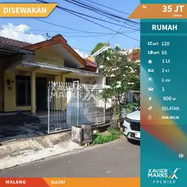 Rumah Disewakan Siap Huni Dan Sangat Terawat Di Sulfat Malang(OLX320)