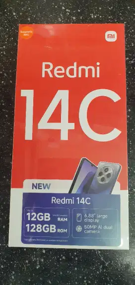 Kredit HP apa aja dr rumah,ACC br ketoko,Xiaomi Redmi 14C Ram 6/128 GB