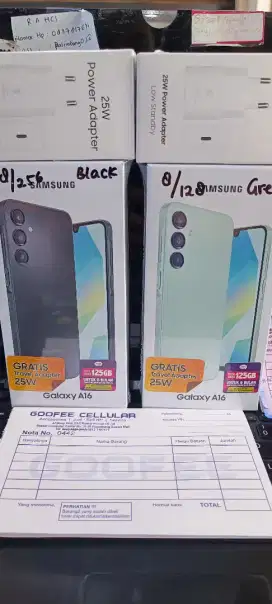 Samsung A16 4G 8/128GB & 8/256GB resmi
