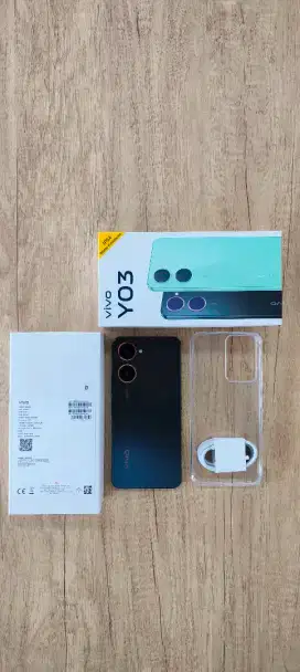 Vivo Y03 4/64GB Hitam Angkasa Ex Garansi Resmi