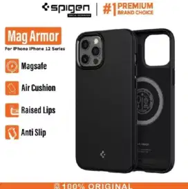 Spigen Case Casing iPhone 11 12 13 15 Pro Max Mag Armor Magsafe Rubber