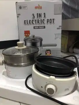 KOMPOR LISTRIK MPASI ANAK KOS EMILY 3 IN 1 ELECTRIC POT
