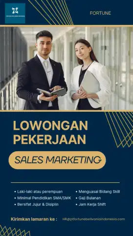 LOWONGAN SALES MARKETING RANDUDONGKAL