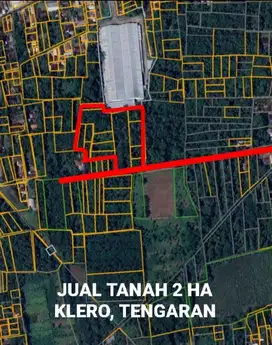 JUAL TANAH ZONA MERAH (KPI), KLERO, TENGARAN, KAB. SEMARANG