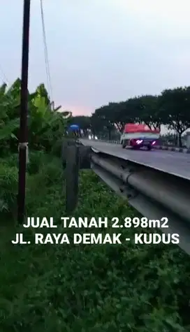 JUAL TANAH JL. RAYA DEMAK - KUDUS, SEBELAH PABRIK BERAS